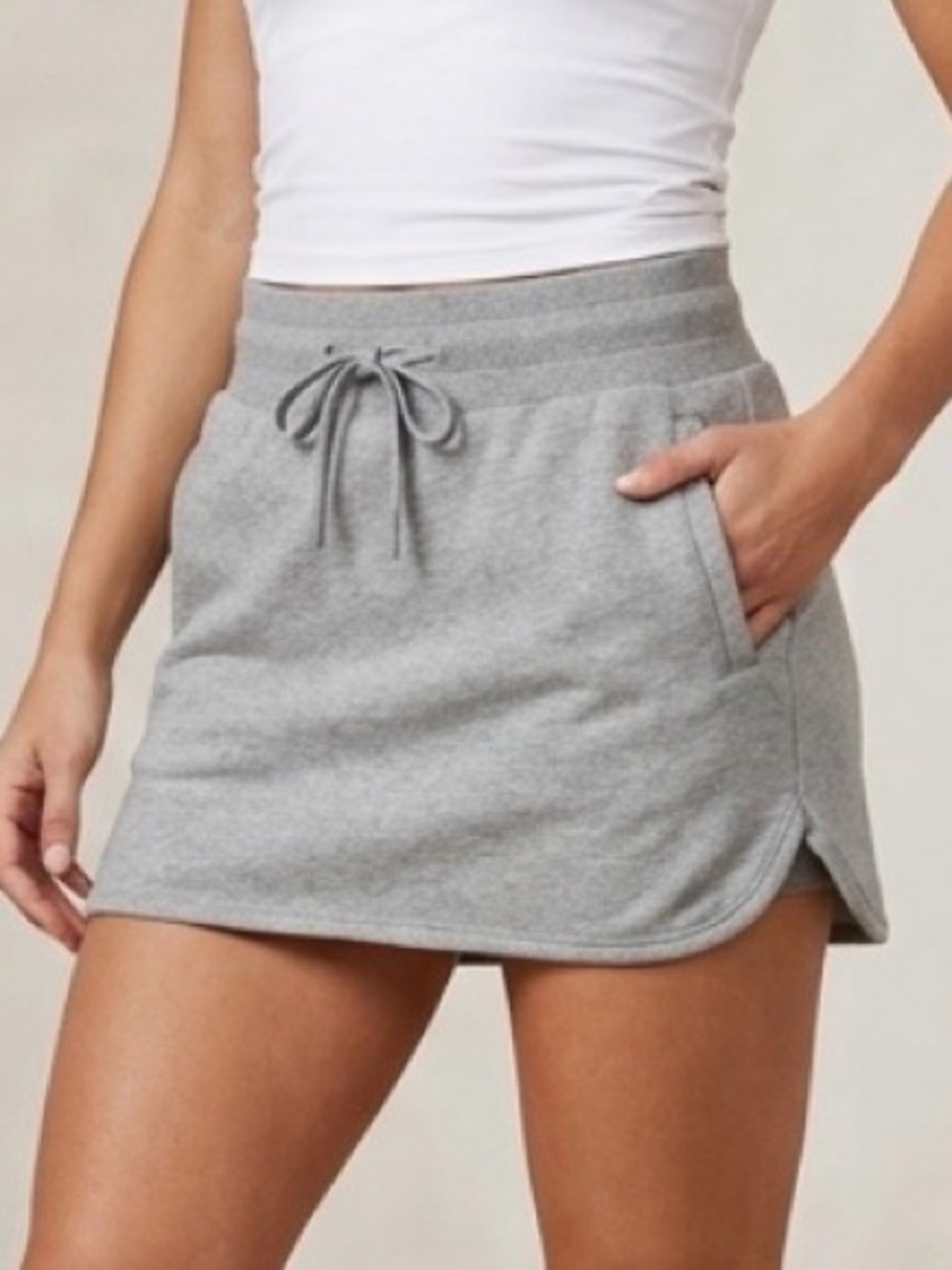 JoyLab Sweat Skort in Heather Grey Women’s Size M